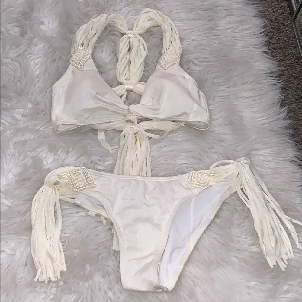 White Victoria secret bathing suit